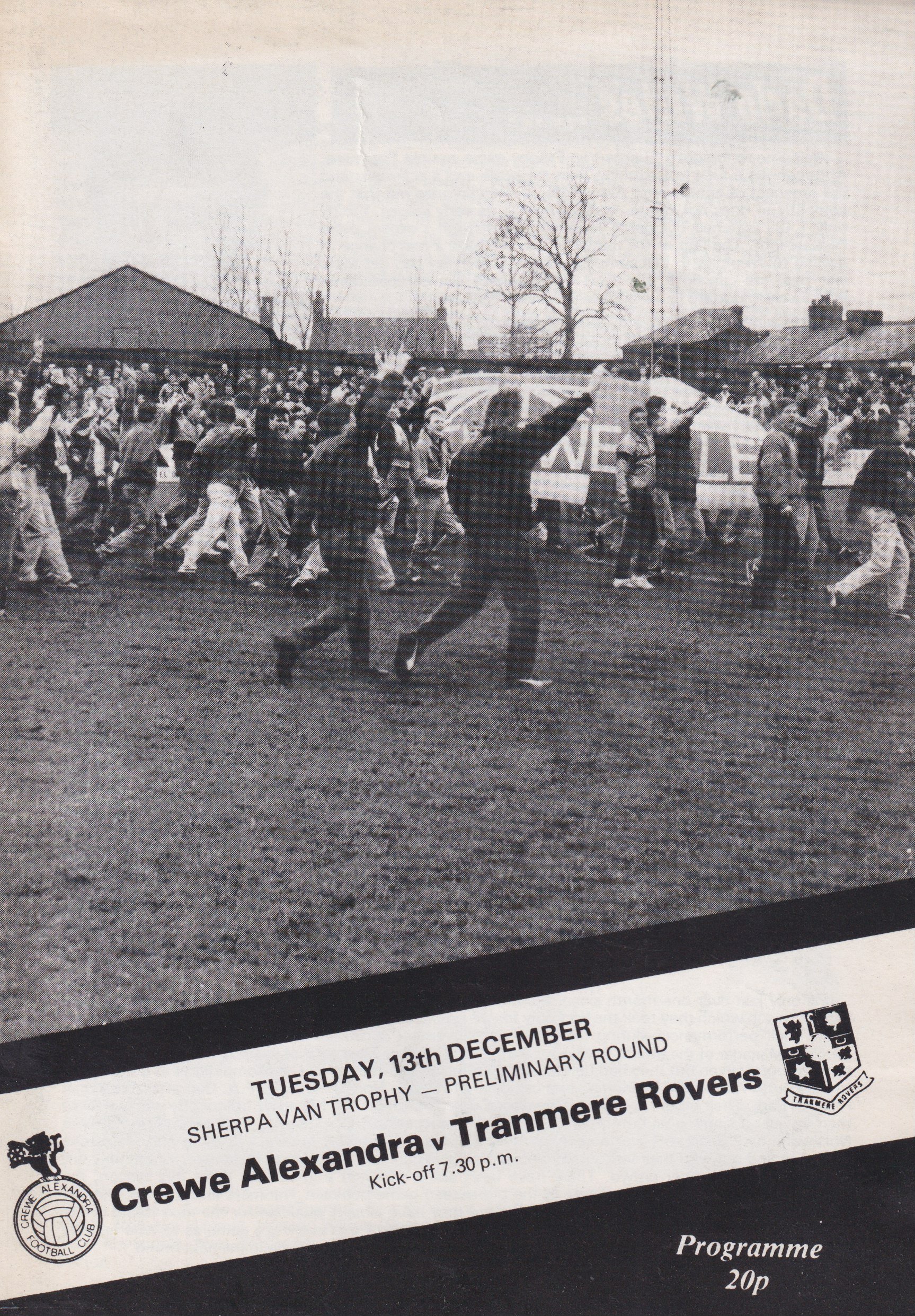 Crewe Alexandra v Tranmere Rovers match programme